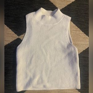 Reformation Mock Neck Sleeveless Sweater